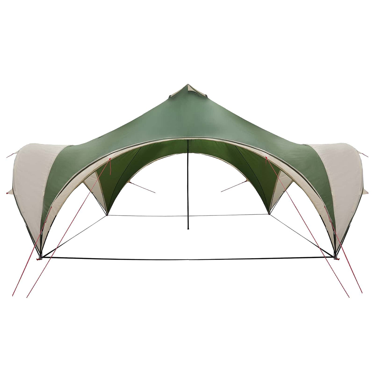 Party Tent 500 x 500 x 352 cm Polyester and Steel Width 500 cm Green