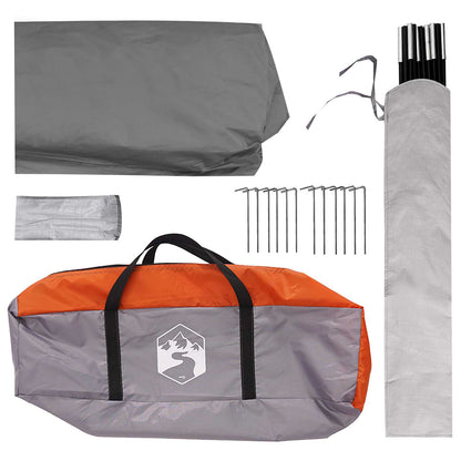 vidaXL Party Tent Grey and Orange 500 x 500 x 352 cm 5