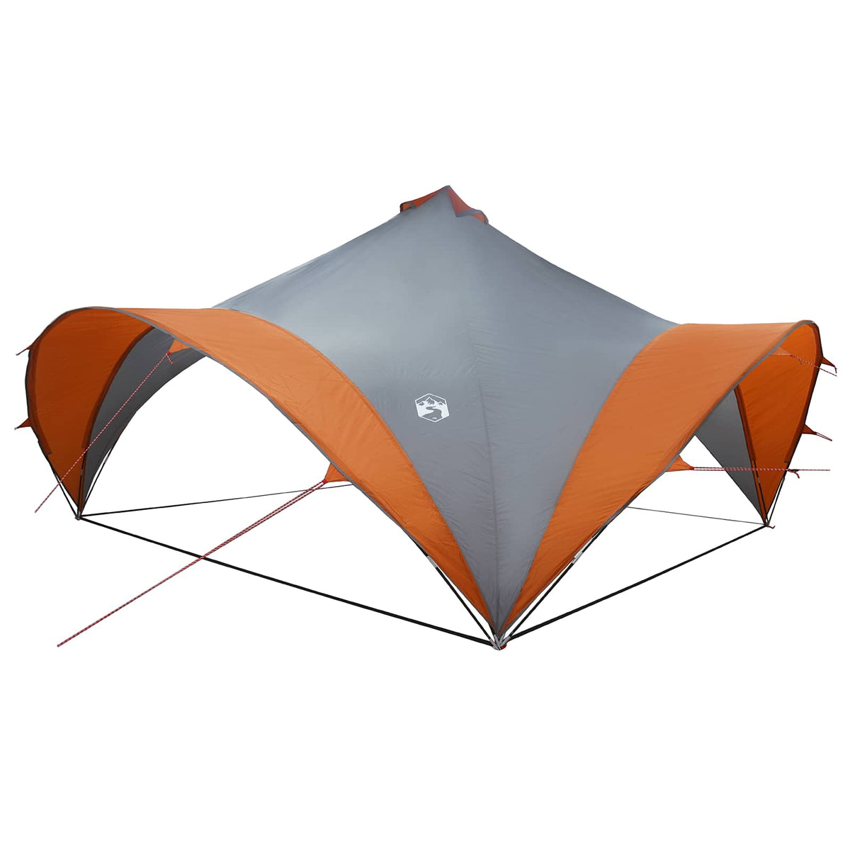 vidaXL Party Tent Grey and Orange 500 x 500 x 352 cm 2