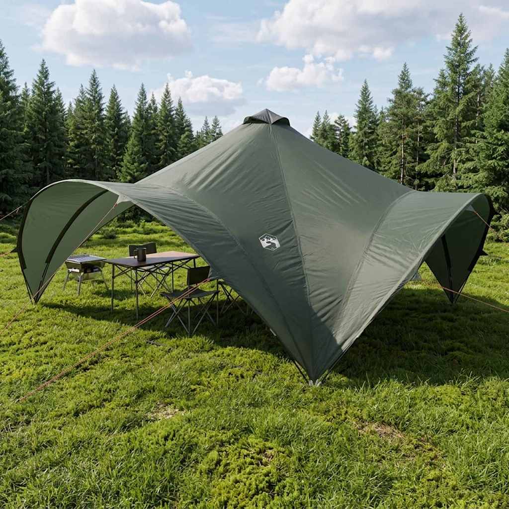 Party Tent 500 x 500 x 352 cm Polyester and Steel Width 500 cm Army green