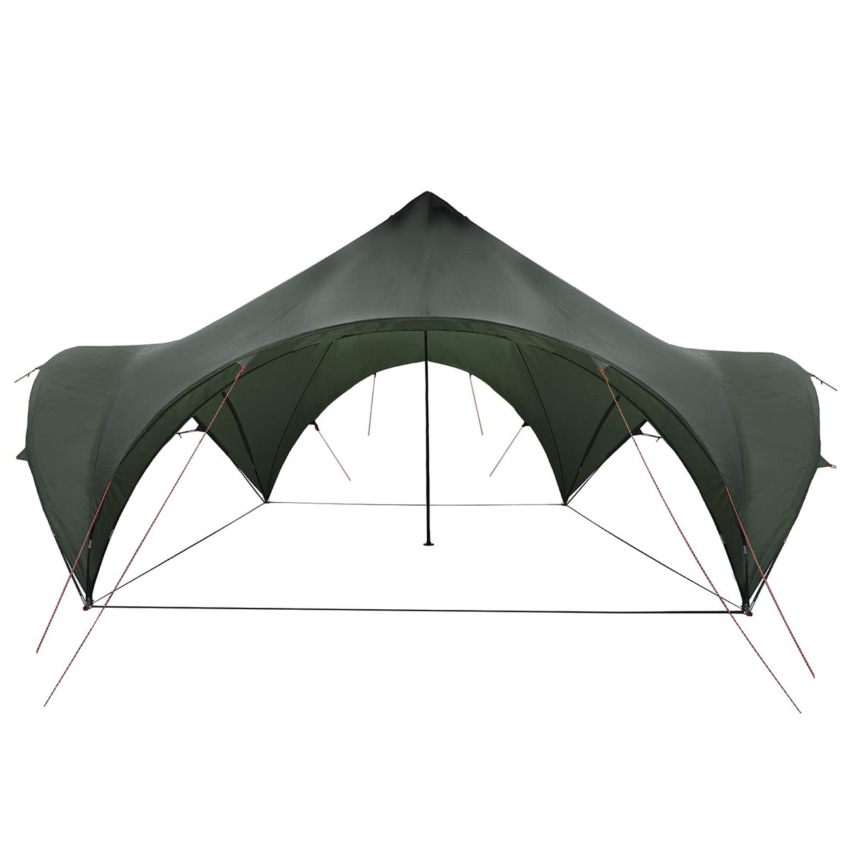 Party Tent 500 x 500 x 352 cm Polyester and Steel Width 500 cm Army green