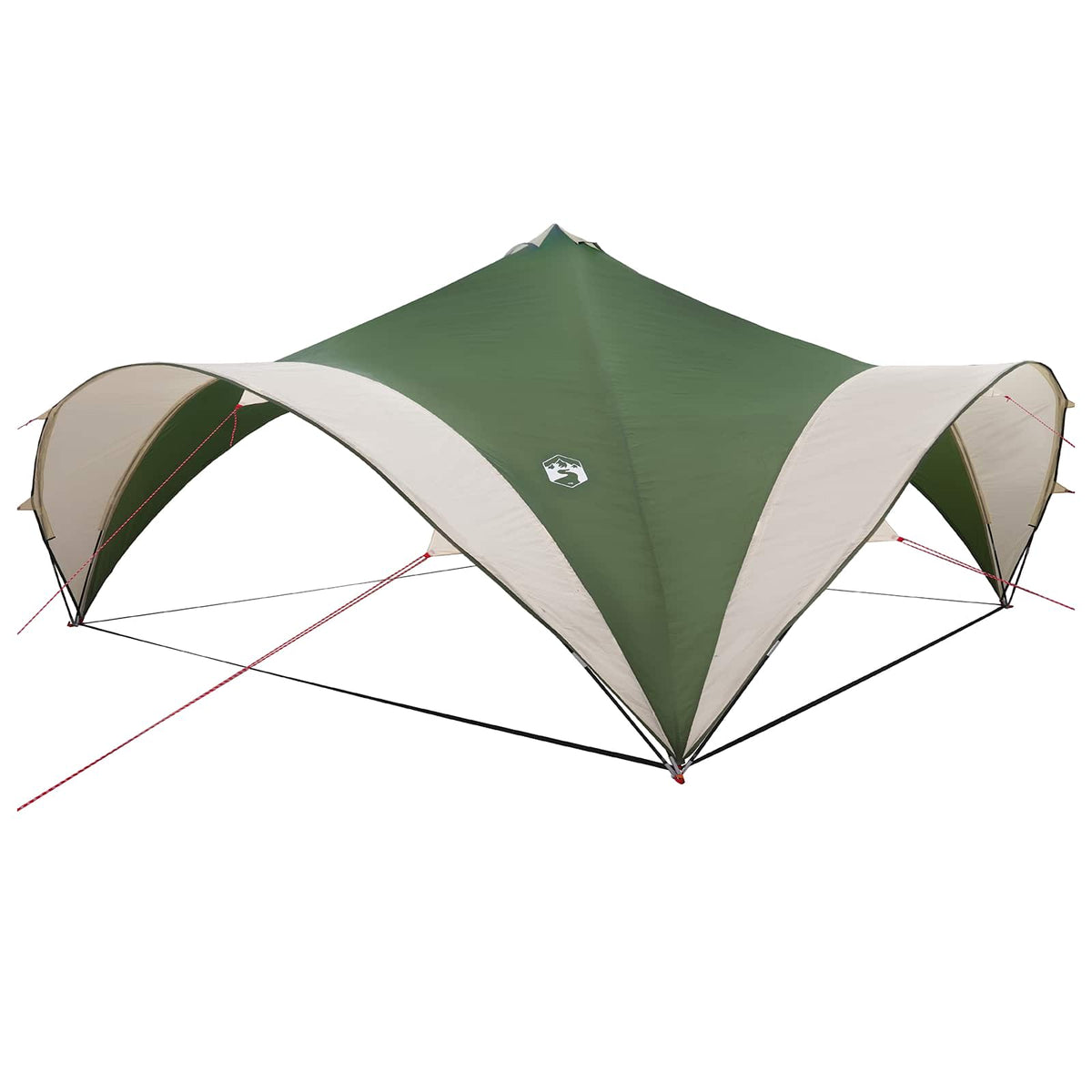 Party Tent 600 x 600 x 400 cm Polyester and Steel Width 600 cm Green