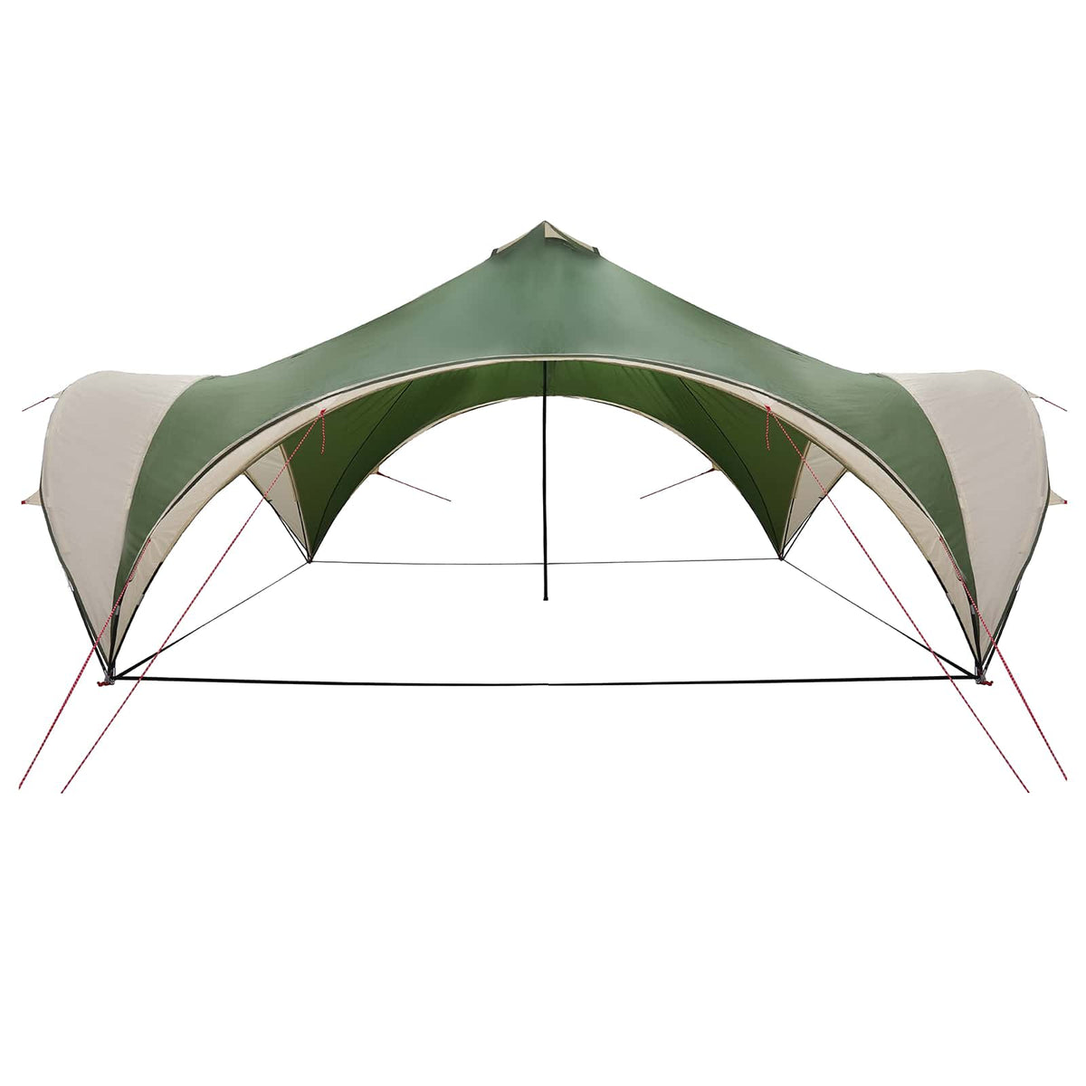 Party Tent 600 x 600 x 400 cm Polyester and Steel Width 600 cm Green