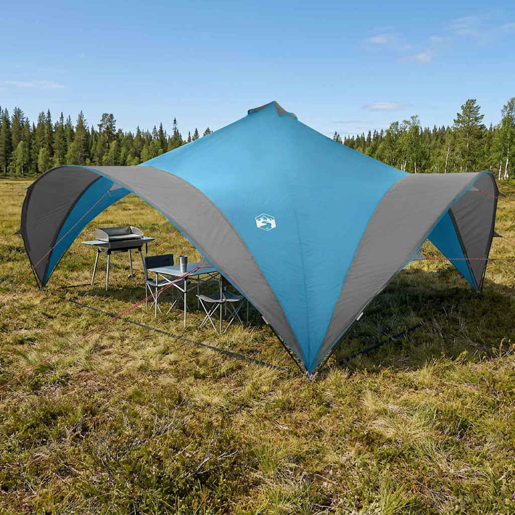 Party Tent 600 x 600 x 400 cm Polyester and Steel Width 600 cm Blue