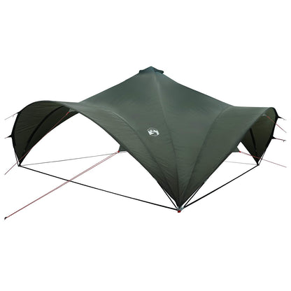 Party Tent 600 x 600 x 400 cm Polyester and Steel Width 600 cm Army green