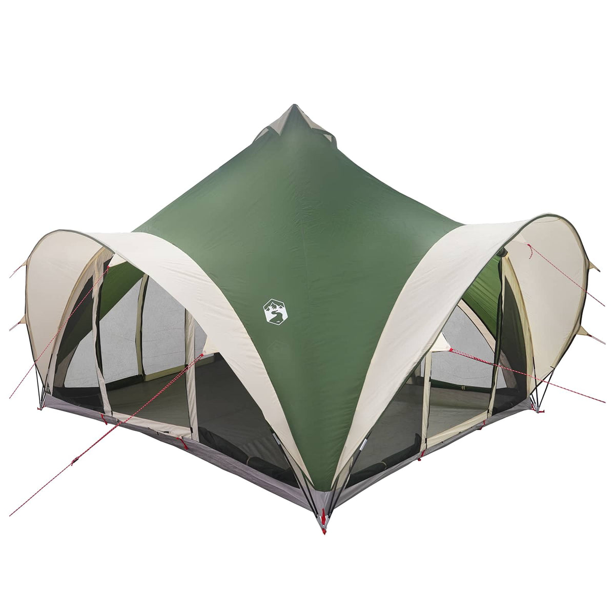 Tipi Tent 6.0-Person Polyester and Steel Width 400 cm Green