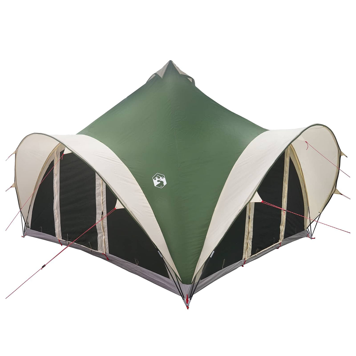 Tipi Tent 6.0-Person Polyester and Steel Width 400 cm Green