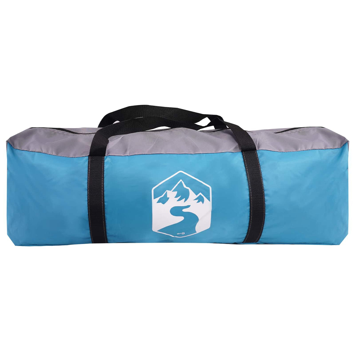 vidaXL Tipi Tent 6.0-Person Blue Polyester and Steel 6