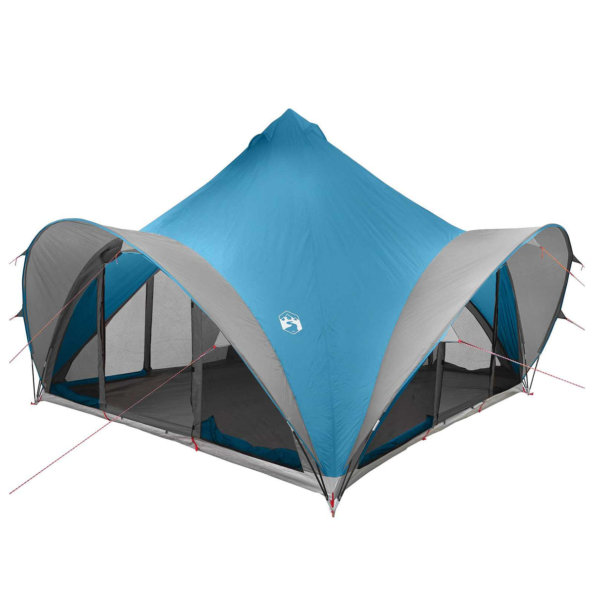 vidaXL Tipi Tent 6.0-Person Blue Polyester and Steel 2