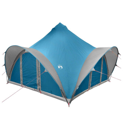 vidaXL Tipi Tent 6.0-Person Blue Polyester and Steel 3