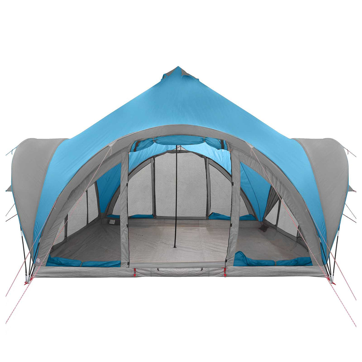 vidaXL Tipi Tent 6.0-Person Blue Polyester and Steel 4