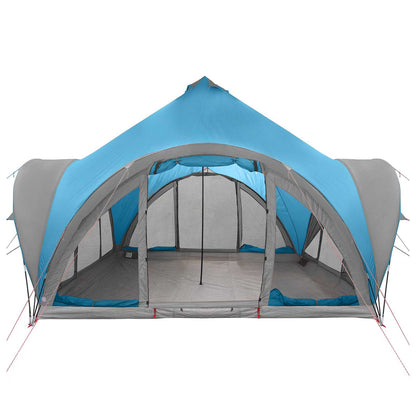 vidaXL Tipi Tent 6.0-Person Blue Polyester and Steel 4