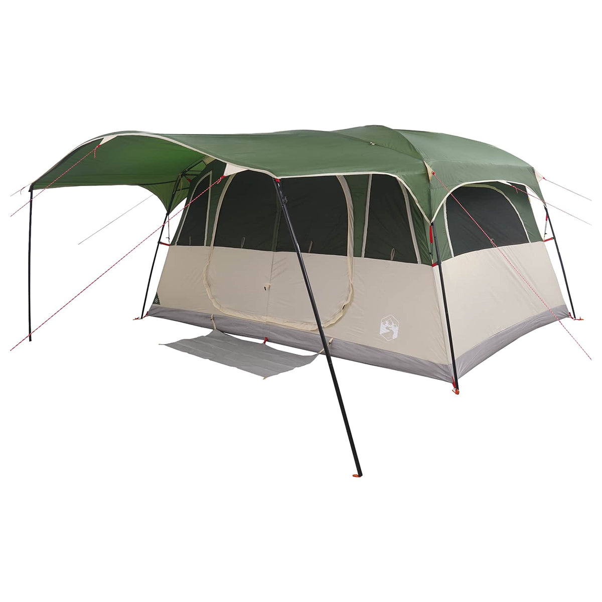 Tunnel Tent Polyester and Steel Green 6-person