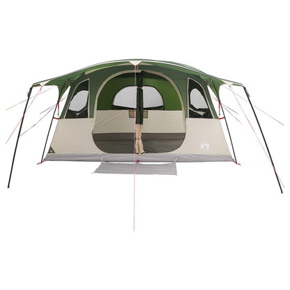 vidaXL Tunnel Tent 6-Person Green Polyester and Steel 4