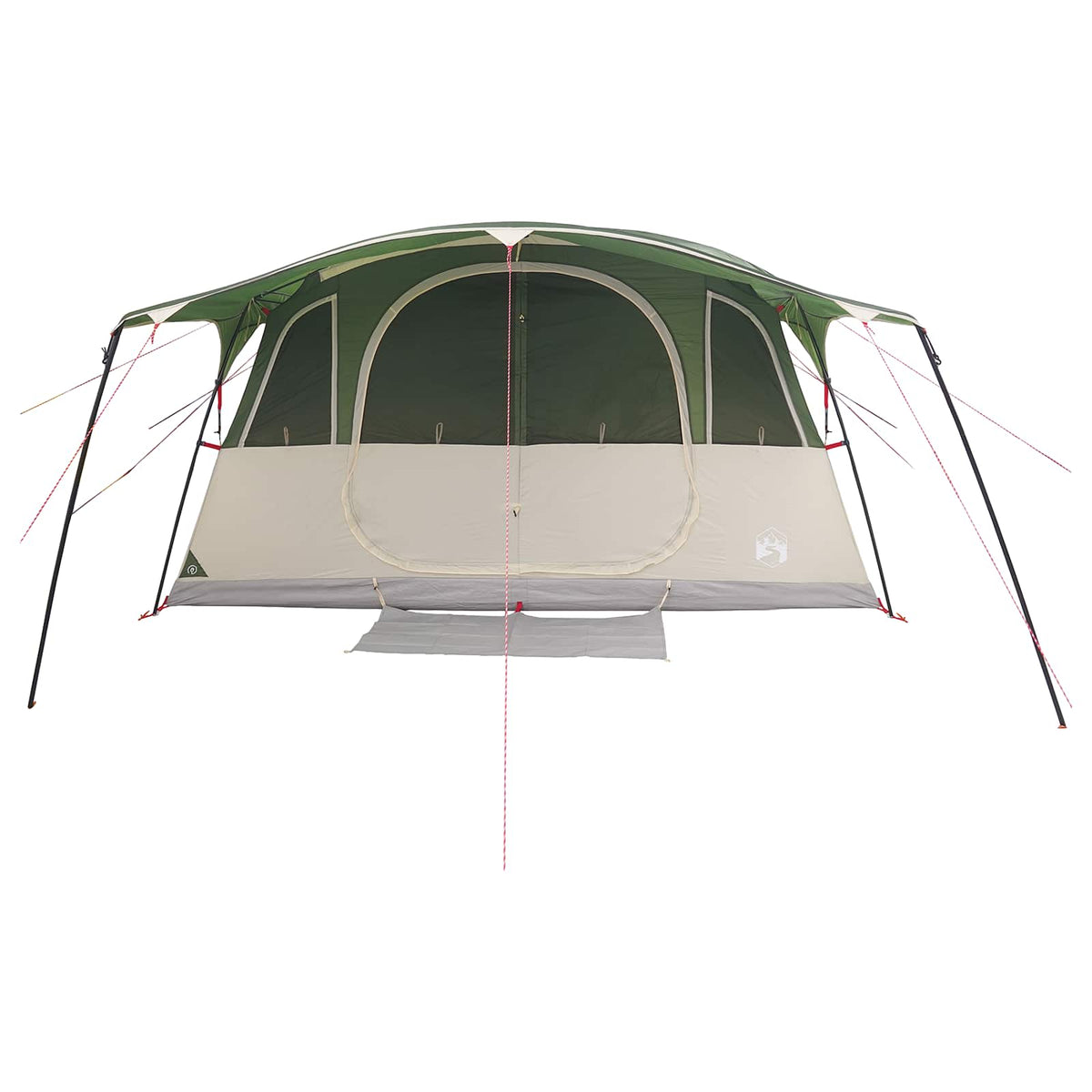 vidaXL Tunnel Tent 6-Person Green Polyester and Steel 5