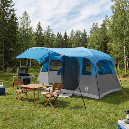 vidaXL Tunnel Tent 6-Person Blue Polyester and Steel 1