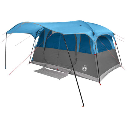 vidaXL Tunnel Tent 6-Person Blue Polyester and Steel 3