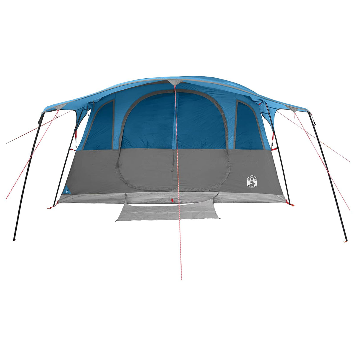 vidaXL Tunnel Tent 6-Person Blue Polyester and Steel 5