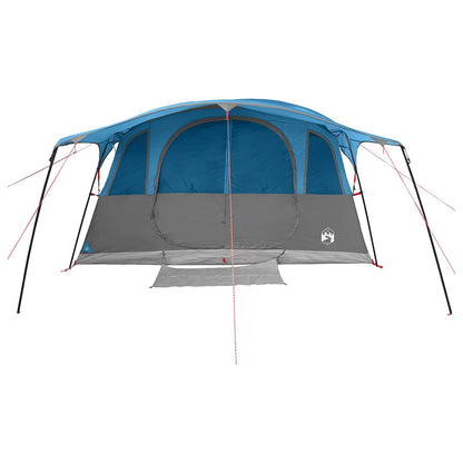 vidaXL Tunnel Tent 6-Person Blue Polyester and Steel 5