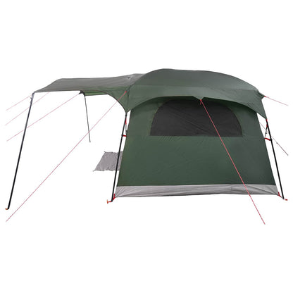 vidaXL Tunnel Tent 6-Person Army Green Polyester and Steel 6