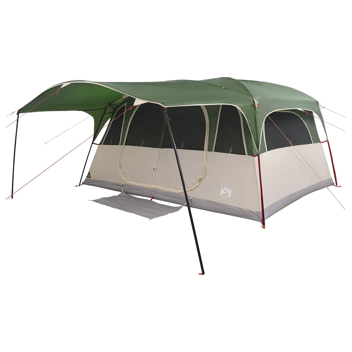 Tunnel Tent Polyester and Steel Green 10-person