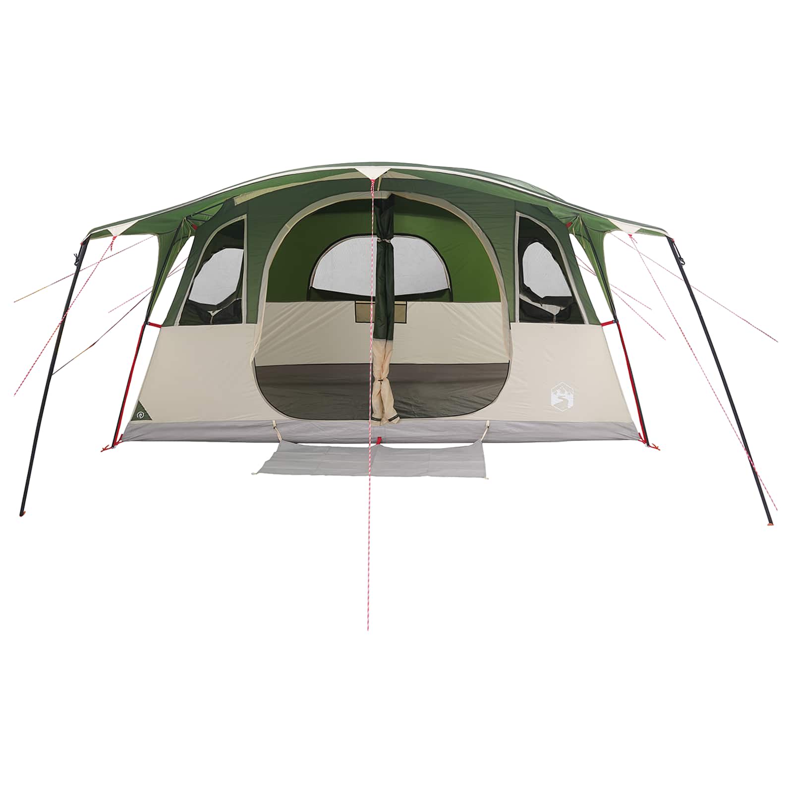 vidaXL Tunnel Tent Green 427 x 305 x 205 cm Polyester and Steel 4