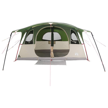 vidaXL Tunnel Tent Green 427 x 305 x 205 cm Polyester and Steel 4