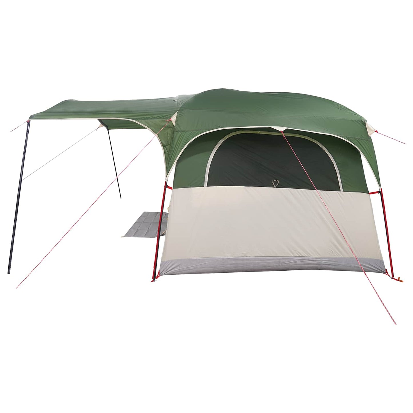vidaXL Tunnel Tent Green 427 x 305 x 205 cm Polyester and Steel 6