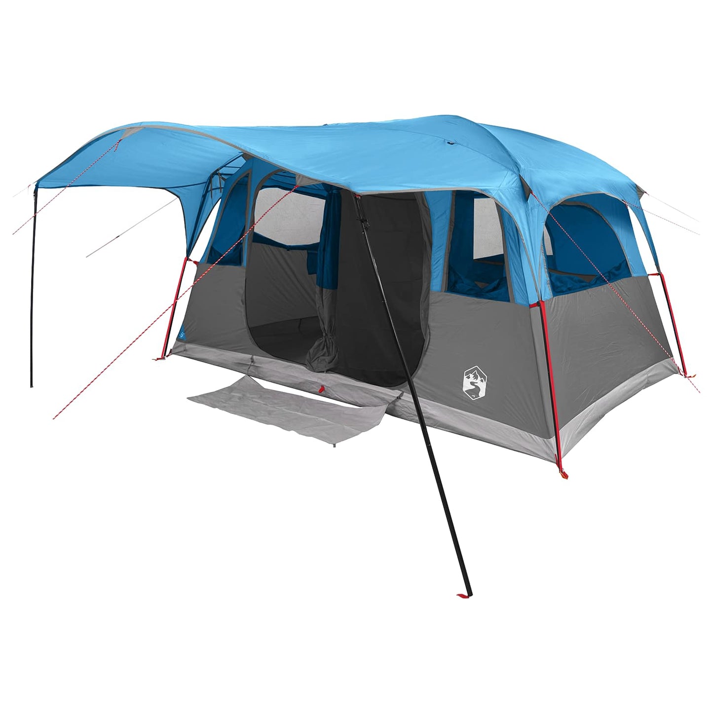 vidaXL Tunnel Tent Blue 427 x 305 x 205 cm Polyester and Steel 2