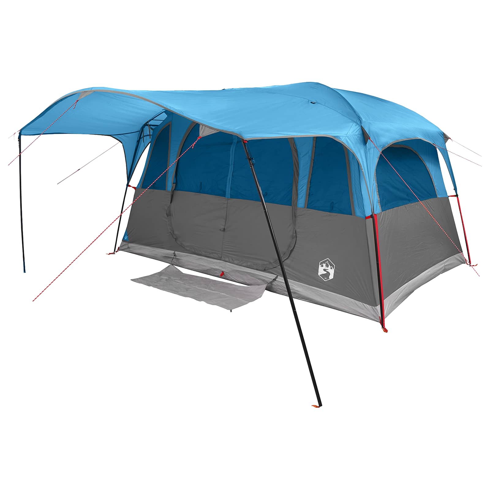 vidaXL Tunnel Tent Blue 427 x 305 x 205 cm Polyester and Steel 3