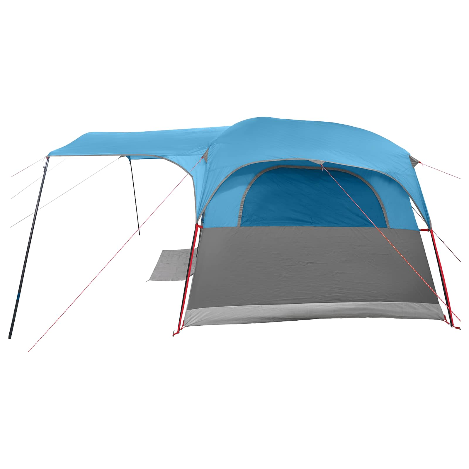 vidaXL Tunnel Tent Blue 427 x 305 x 205 cm Polyester and Steel 6