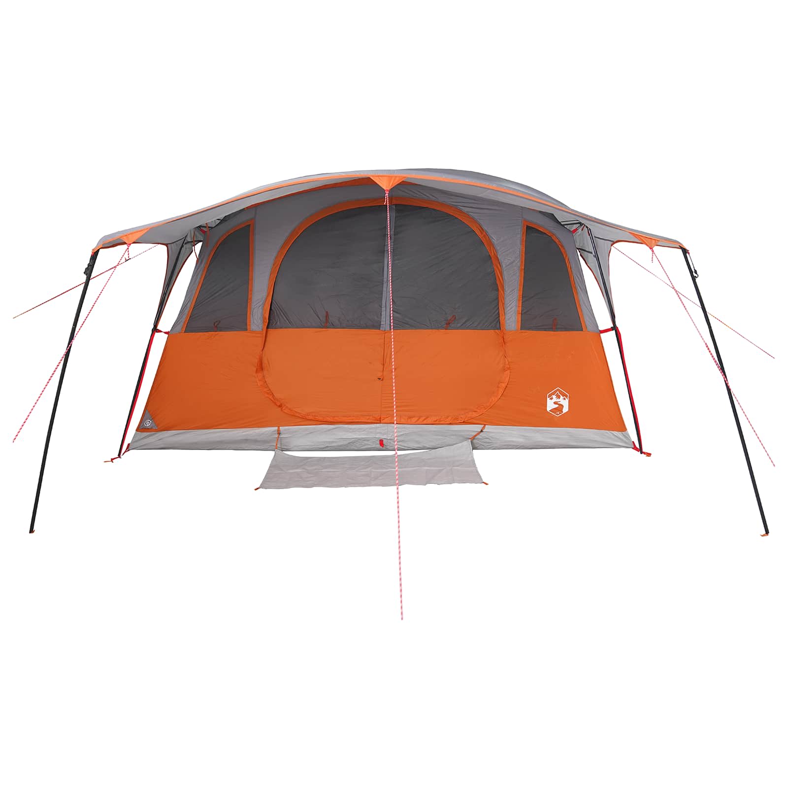 vidaXL Tunnel Tent with Roof Grey and Orange 427 x 305 x 205 cm 5