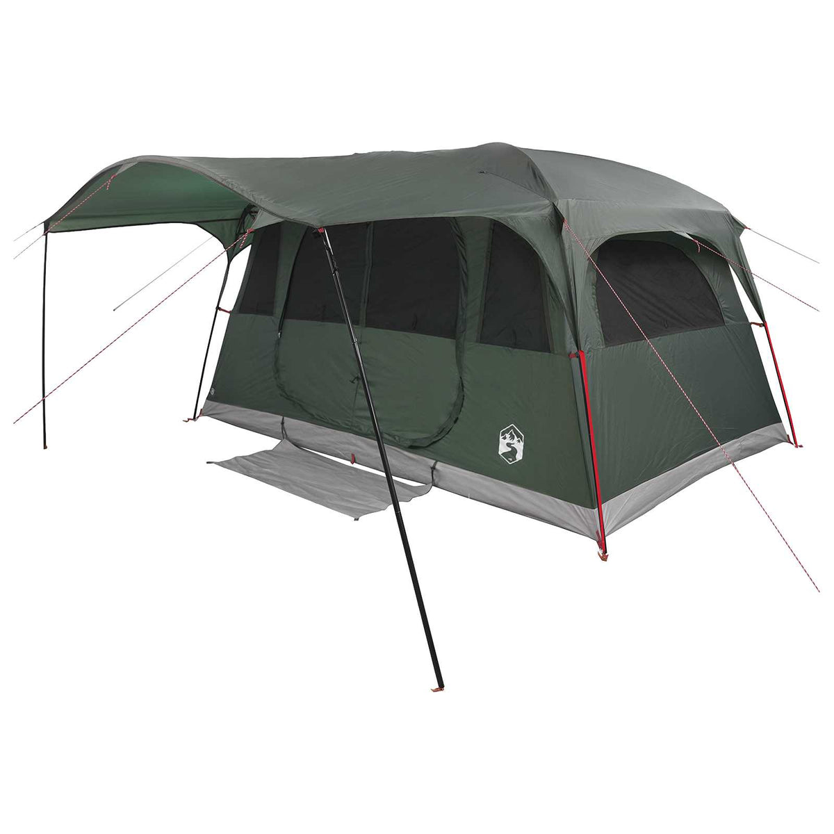 Tunnel Tent Polyester and Steel Army green 10-person