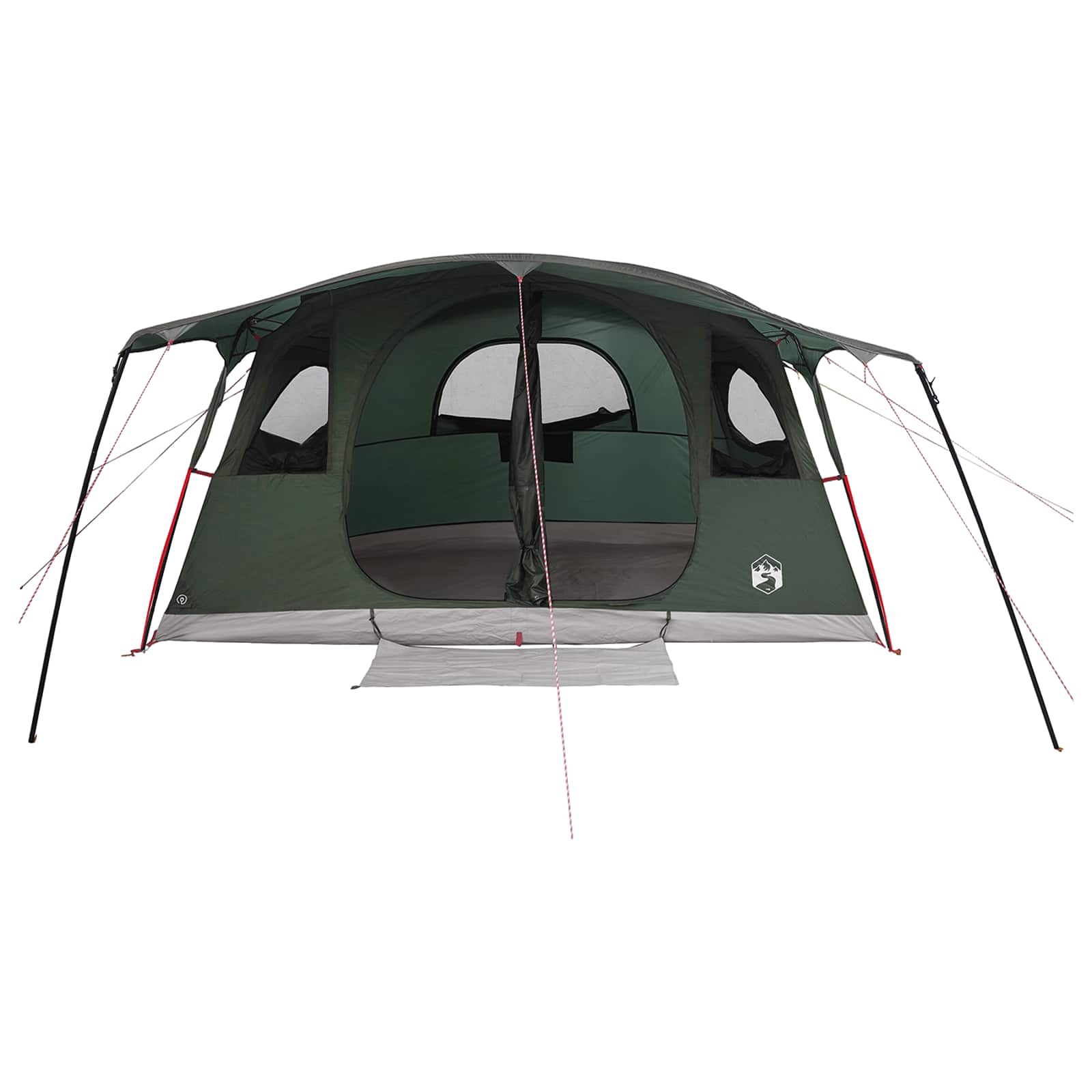 vidaXL Tunnel Tent Army Green 427 x 305 x 205 cm Polyester and Steel 4