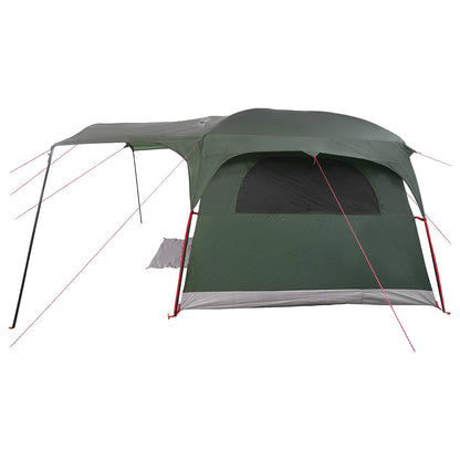vidaXL Tunnel Tent Army Green 427 x 305 x 205 cm Polyester and Steel 6