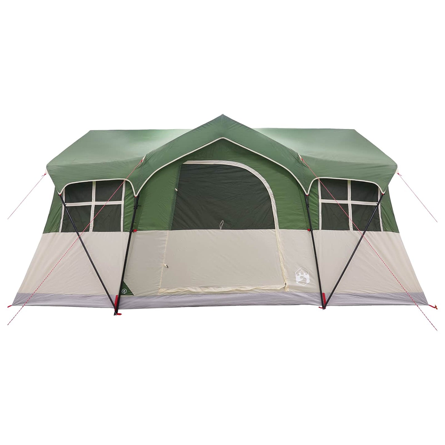 vidaXL Family Tent 487 x 340 x 216 cm Green Polyester and Steel 5