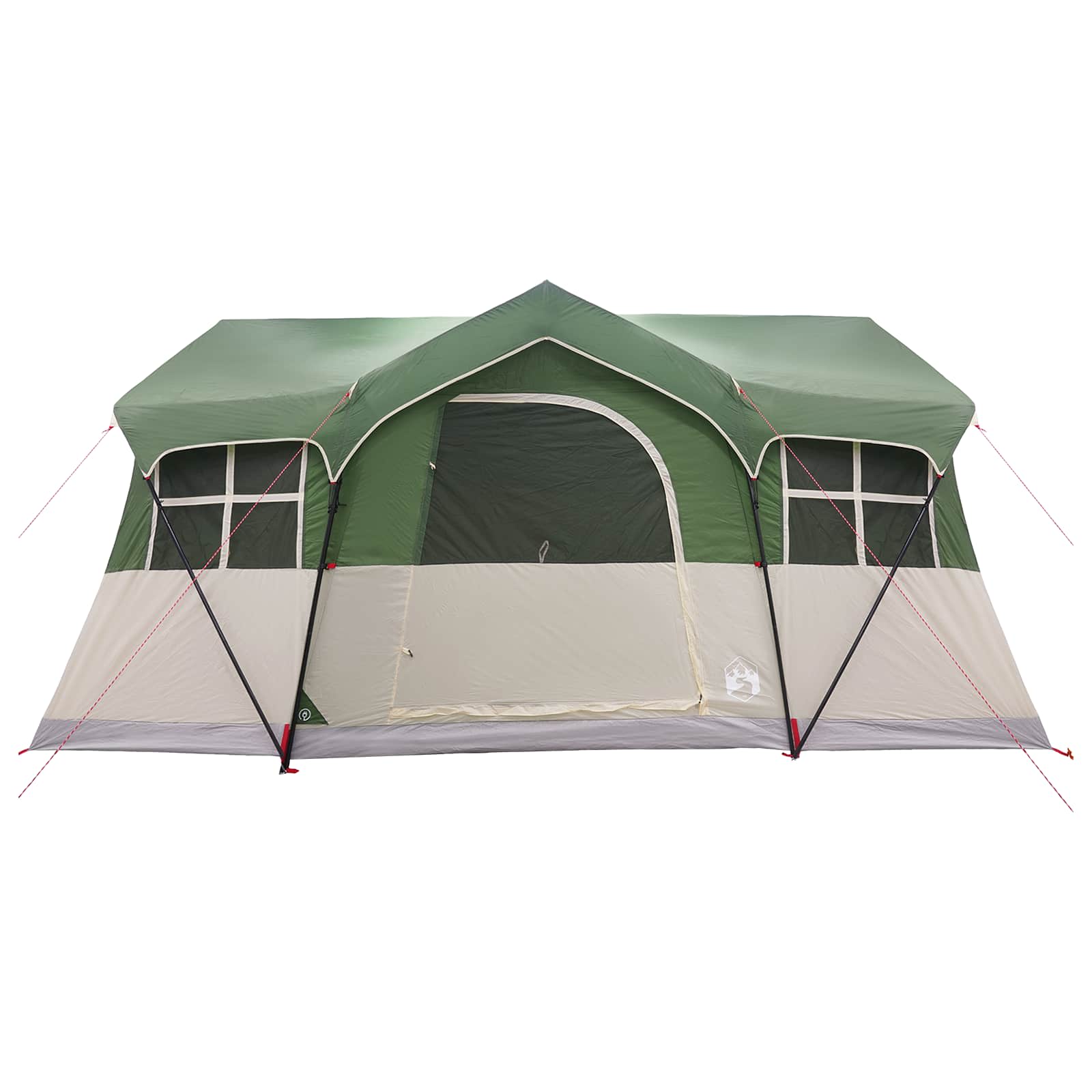 vidaXL Family Tent 487 x 340 x 216 cm Green Polyester and Steel 5