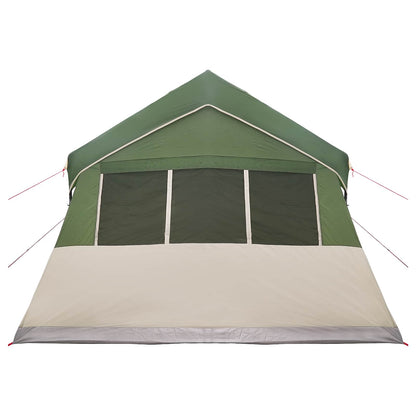 vidaXL Family Tent 487 x 340 x 216 cm Green Polyester and Steel 6