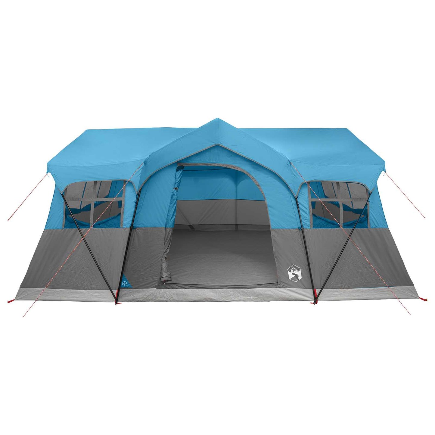 vidaXL Family Tent 487 x 340 x 216 cm Blue Polyester and Steel 4