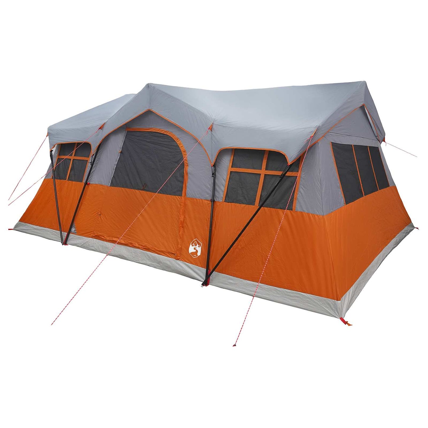 vidaXL Family Tent 487 x 340 x 216 cm Grey and Orange 3