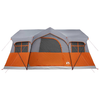 vidaXL Family Tent 487 x 340 x 216 cm Grey and Orange 5