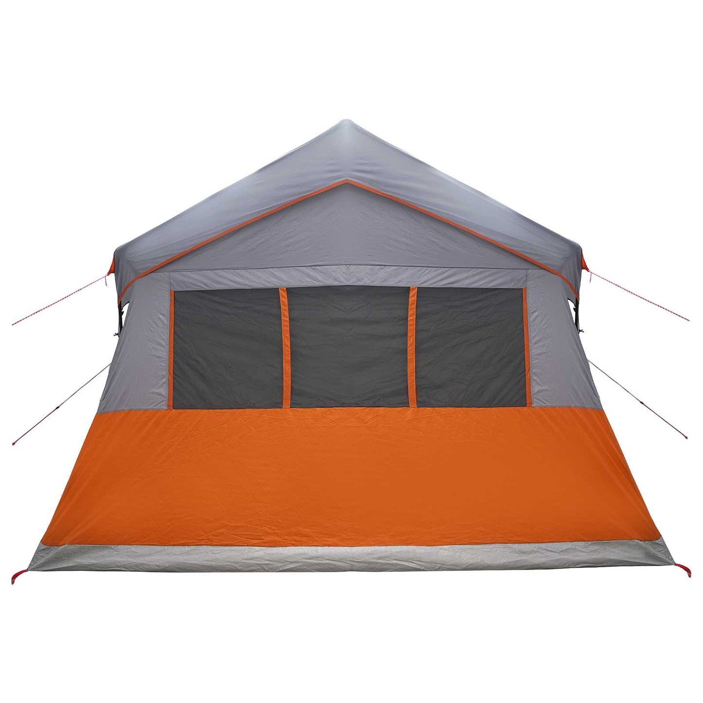 vidaXL Family Tent 487 x 340 x 216 cm Grey and Orange 6