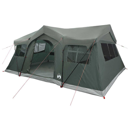 vidaXL Family Tent 487 x 340 x 216 cm Army Green Polyester and Steel 2