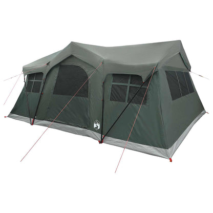 vidaXL Family Tent 487 x 340 x 216 cm Army Green Polyester and Steel 3