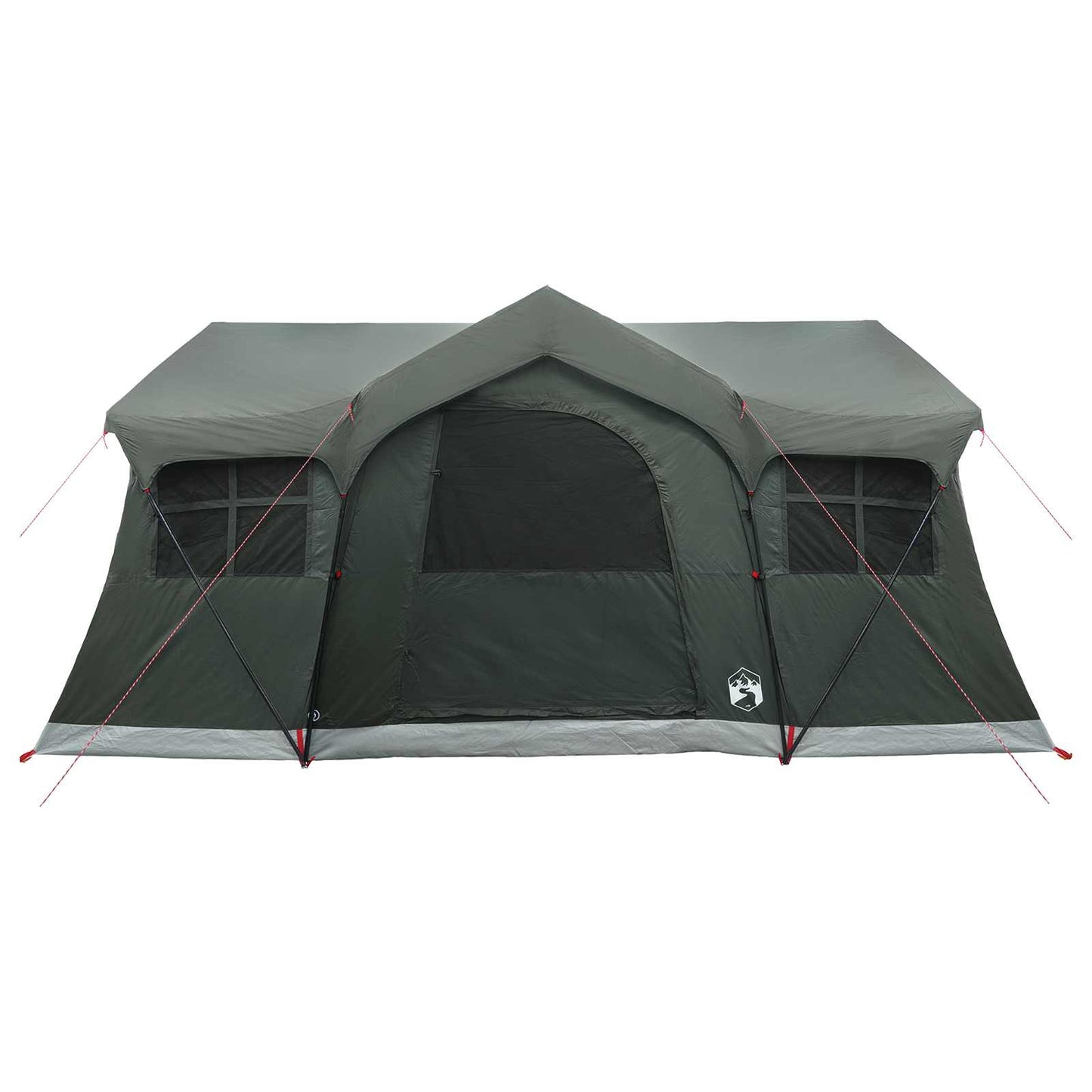 vidaXL Family Tent 487 x 340 x 216 cm Army Green Polyester and Steel 5