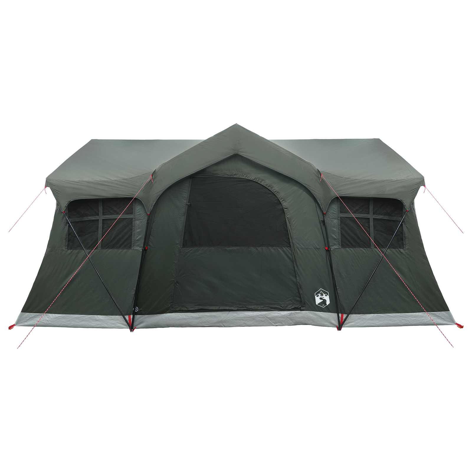vidaXL Family Tent 487 x 340 x 216 cm Army Green Polyester and Steel 5