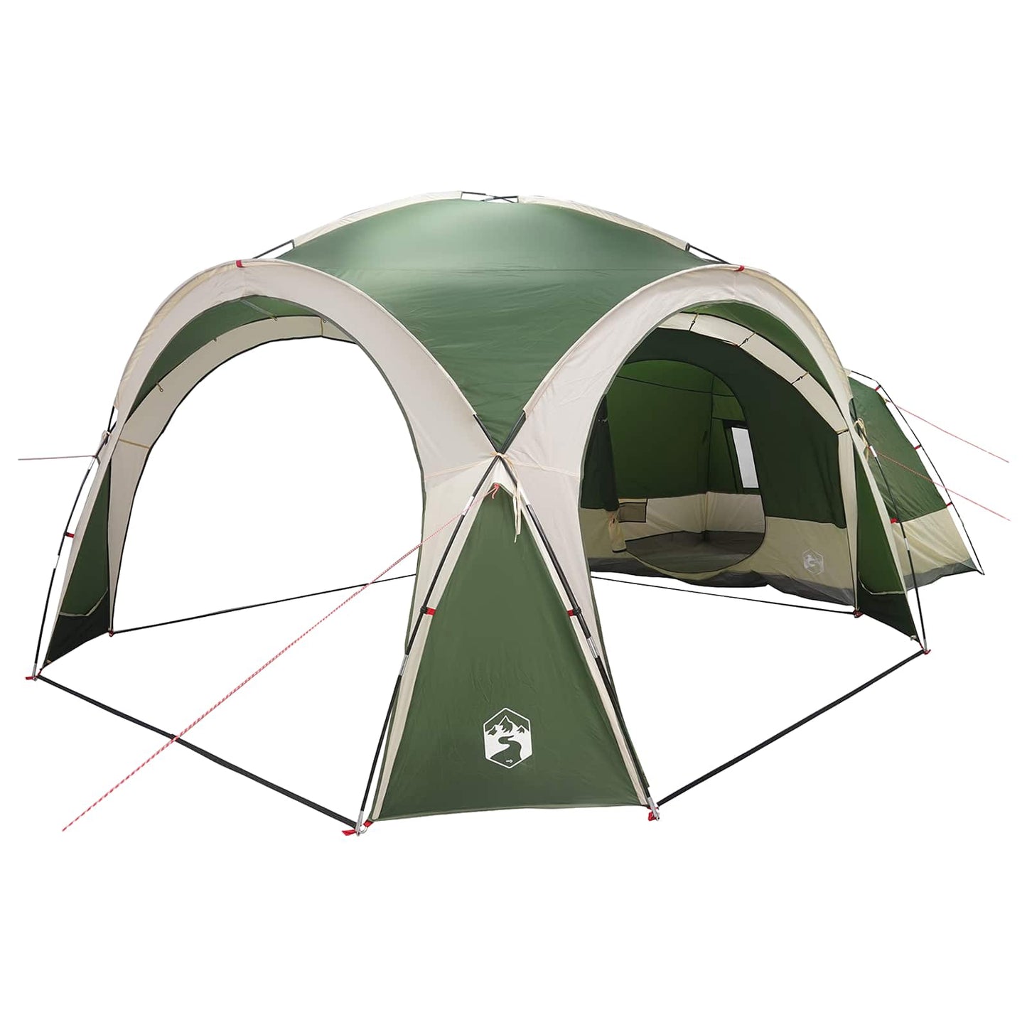 vidaXL Side Tent Green 410 x 410 x 250 cm Polyester and Steel 2