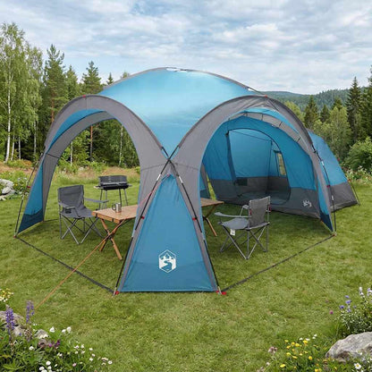 vidaXL Side Tent Blue 161.42 x 161.42 x 98.43 in Polyester and Steel 1