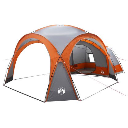 vidaXL Side Tent with Roof Grey and Orange 410 x 410 x 250 cm 2