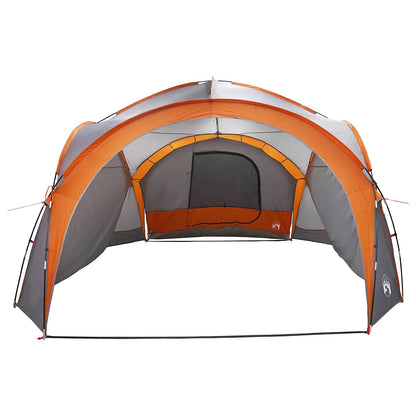 vidaXL Side Tent with Roof Grey and Orange 410 x 410 x 250 cm 6